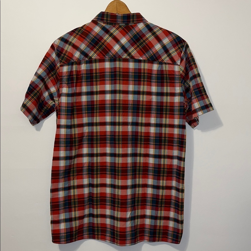 OUTDOOR RESEARCH Pale Ale Plaid Short Sleeve Button Down Tencel Nylon UPF 15 XL - Picture 7 of 7